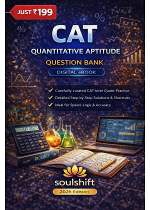 Soulshift CAT Quantitative Aptitude Digital eBook - Question Bank with Step-by-Step Solutions (2026)