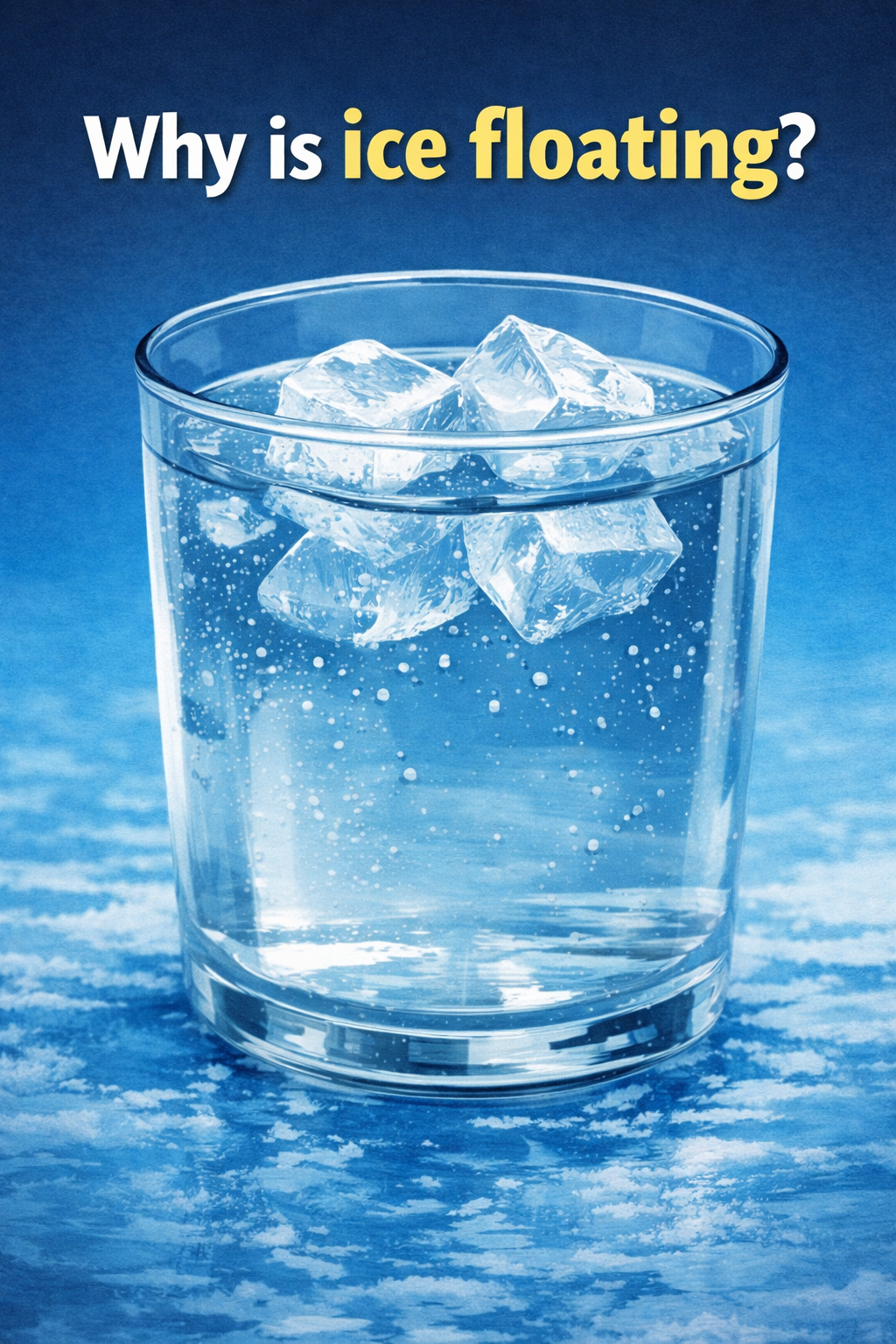 Why does ice float on water?