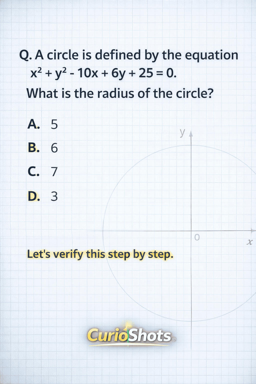 Radius of a Circle from Equation | JEE Main Maths